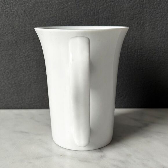 Starbucks White Mug Flare Rim Scroll Handle - Starbucks Coffee Company Cup - Picture 4 of 6